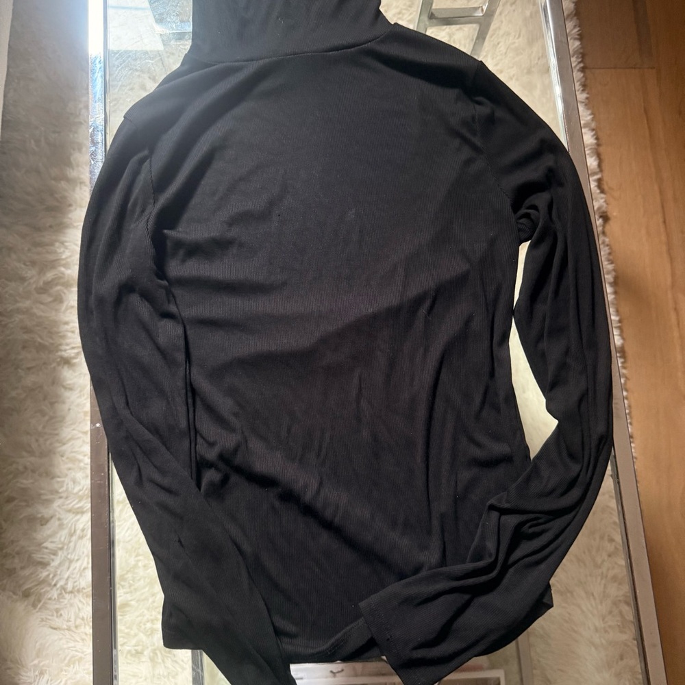 Aritzia Black Turtleneck Top